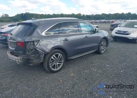 2018 Acura Mdx Sport Hybrid Advance Package z USA, uszkodzony, nr VIN 5J8YD7H71JL000026